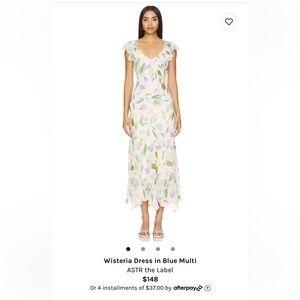 ASTR the Label wisteria dress in blue multi REVOLVE